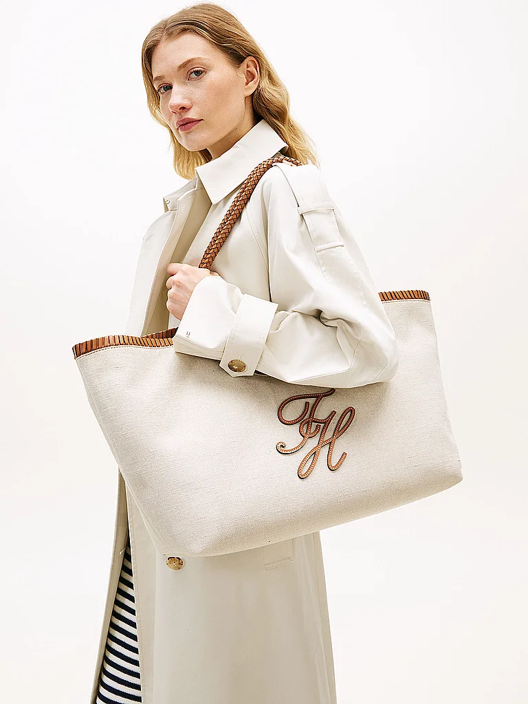 TOMMY HILFIGER Tasche - Shopper TH ELEV creme